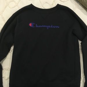 Black Champion Pullover